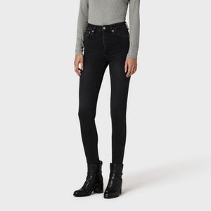 Rag & Bone high rise skinny jeans black